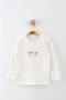 Girl baby flower embroidery 3-piece set (9-12-18 months) - 3