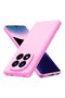 Redmi Note 15 Pro 5g Compatible Silicone Case - Camera Protected Flexible Pastel Color Cover - Pink