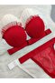 Oyster Model Full-Filled Support Bra Panty Set Two-Piece - Women's Underwear - 3