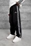 Men's Sweatpants Etxoebang Written Fabric Black Oversize Baggy Parachute Loose Fit