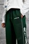 Men's Sweatpants Gc Studio Written on the Bottom Green Oversize Baggy Loose Fit 3 Yarns Without Ruffles - 4