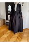Lace and Ribbed Muslin Dress 5087 Black |   Fendel - 4