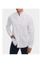 Slim Fit White Oxford Button-Down Collar Easy-Iron Detailed Cotton Shirt - 2