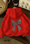 Ribbon Printed Children's Hooded Sweatshirt