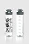 Saga Push Your Limit Pattern 630 ml Tritan Leak-Proof Odor-Free Flask 912065 Smoked - 3