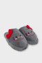 Hellokitty Figured Warm Winter Women's House Slippers Smoked - Red - 4