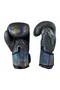 Dragon Glossy Kick Boxing Gloves Muay Thai Sparring and Training Gloves Set of 3 with Bandage - 2