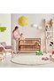 Wooden Portable Crib (129X69X96 cm), Golden Brown - 5