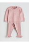 Crew Neck Baby Girl Knitwear Sweater and Leggings Set of 2