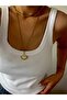 Steel Stone Sign Chain Necklace 60-cm
