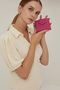 Genuine Leather Women's Wallet |   Nis 3202 Pink - 4