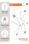 Safety Pins Set - 102pcs Multi-Size Rust-Resistant Pins with Secure Clasp for Sewing - 2