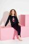 Girl Teenager and Children Plaid Pattern Long Sleeve French Velvet Fabric Winter Warm Pajamas Set