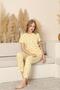 limonlu bambu viskon pijama takımı - 6