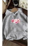 Flower Printed Oversized Unisex Women/Men Hoodie Sweatshirt