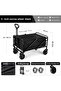 FFD Folding Outdoor Wagon Cart with 360° All-Terrain Wheels & Adjustable Handle – Heavy-Duty - 2
