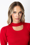 Balloon Sleeve Window Detailed Sweater - 3