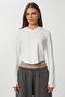 Zippered Hooded Soft Modal Sweatshirt Lan0059 Ekru - 5