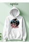 Daft Punk Printed Cotton 3 Thread Oversize Sweatshirt