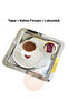 2-Piece Silver Tray, Heart-Shaped Coffee Cup, Turkish Delight Bowl Set 8 Pieces