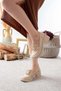Women's Buckle Detailed 6 cm Heeled Lofer Shoes