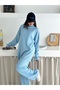 Button Detailed Turtleneck Knitwear Set