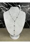 Steel Y Necklace Silver - 2