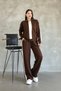Garnili Stripe Detailed Zippered Modal Fabric Tracksuit Set - 6