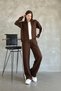 Garnili Stripe Detailed Zippered Modal Fabric Tracksuit Set - 4