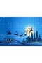 Cakasepetim Santa Claus, Deer and Cityscape 255 Piece Puzzle Jigsaw Mdf (Wood)
