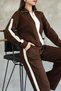 Garnili Stripe Detailed Zippered Modal Fabric Tracksuit Set - 3