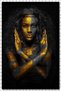 Cakasepetim Black Woman and Gold Color Paints 500 Piece Puzzle Jigsaw Mdf (Wood)