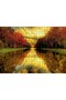 Cakasepetim Forest and Waterway in Autumn Colors 500 Piece Puzzle Jigsaw Puzzle Mdf (Wood)