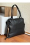Large Casual Women's Shoulder Bag with Side Zipper Pockets - 5