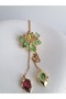 Idyllia Necklace Green Flower Elevator Y Necklace