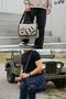 4017 Navy Blue 14-Inch Laptop Canvas Messenger School Bag Unisex with Lock Multi-Pocket Shoulder Strap - 6