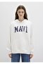 M1600361-81964-Fw Logo Hooded Sweatshirt Broken Women's Sweatshirt - 4