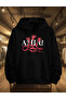 Winter Hooded Thick Sweatshirt | Red Snake Printed