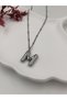 Steel (m) Letter Balloon Necklace Antiallergic Letter Necklace m Letter Balloon Bubble Steel 45 cm Fmaccesories - 7