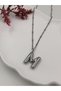 Steel (m) Letter Balloon Necklace Antiallergic Letter Necklace m Letter Balloon Bubble Steel 45 cm Fmaccesories