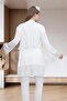 Ecru Maternity Pajama Set with Dressing Gown - 3