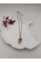 Steel (F) Letter Balloon Necklace Antiallergic Letter Necklace F Letter Balloon Bubble Steel 45 cm Fmaccesories - 3