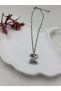 Steel (Z) Letter Balloon Necklace Antiallergic Letter Necklace Z Letter Balloon Bubble Steel 45 cm Fmaccesories - 4