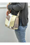 Genuine Leather, Large Size, Patchwork, Cross Strap Shoulder Bag 26*25*8 - 3