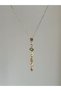 316L Steel 7 Element Y Necklace Colorful Stone Women's Necklace - 3