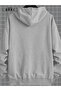 Gray Oversize Hooded Sweatshirt Hoodie - 3