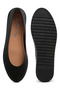 Women Knitted Flat Ballet Flats in Black - 4
