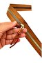 Angel Bag Accessory Knot Headed Zipper 40 cm Light Gold Metal Tan Color