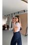 Premium Series Navy Blue Loose Denim Pants - 4