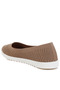 Women Knitted Flat Ballet Flats in Taupe - 3